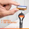 imageGillette Fusion5 Razors for Men 1 Razor 4 Blade Refills Lubrastrip for a More Comfortable Shave