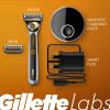 imageGillette Heated Razor for Men Starter Shave Kit by GilletteLabs 1 Handle 2 Razor Blade Refills 1 Charging DockHeated Razor Travel Kit