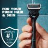 imageGillette Intimate Pubic Hair Razor Cartridges 4 Razor Blade Refills Gentle and Easy to Use Dermatologist Tested With 2x LubricationRazor w 2 Refills