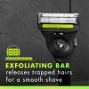 imageGillette Labs with Exfoliating Bar by Mens Razor Set 1 Shower Hook Handle 2 Blade Refills Silver and Black Razors for Men MensBlack