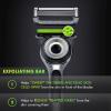 imageGillette Labs with Exfoliating Bar by Mens Razor Set 1 Shower Hook Handle 2 Blade Refills Silver and Black Razors for Men MensSilver