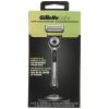 imageGillette Labs with Exfoliating Bar by Mens Razor Set 1 Shower Hook Handle 2 Blade Refills Silver and Black Razors for Men MensSilver