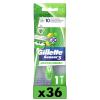 imageGillette Sensor3 Sensitive Mens Disposable Razor 12 RazorsGreen