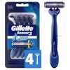 imageGillette Sensor3 Smooth Shave Disposable Razor 4 CountBlue