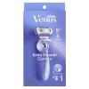 imageGillette Venus Deluxe Smooth Swirl Womens Razor Handle  4 Blade Refills Flexible Handle and Pivoting Head3 Piece Set Handle  2 Refills Extra Smooth Swirl