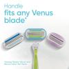 imageGillette Venus Platinum Extra Smooth Metal Handle Womens Razor Handle  4 Blade Refills Pivoting Head and Ribbon of MoistureHandle  4 Refills