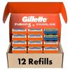 imageGillette Fusion5 Mens Razor Blade Refills 10 Count  Fusion5 ProGlide Razor Blade Refills  2 Count  One Pack of 12 Refills