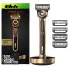 imageGillette Labs Heated Razor Gold Edition  1 Handle 5 Blade Refills 1 Charging DockGold Heated Razor Kit