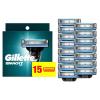 imageGillette Mach3 Razor Refills for Men 15 Razor Blade Refills15 Count Pack of 1