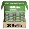 imageGillette Mach3 Sensitive Mens Razor Blade Refills 20 Count Designed for Sensitive Skin20 Refills