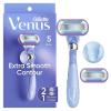 imageGillette Venus Deluxe Smooth Swirl Womens Razor Handle  4 Blade Refills Flexible Handle and Pivoting Head3 Piece Set Handle  2 Refills Extra Smooth Swirl