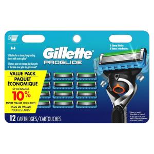 imageGillette Fusion5 ProGlide Mens Razor Blade Refills 12 Count Mens Blades1 Count Pack of 1