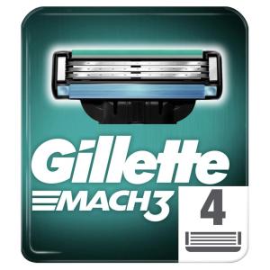 imageGillette Mach3 Razor Refills for Men 15 Razor Blade Refills4 Count Pack of 1