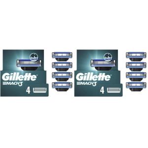 imageGillette Mach3 Razor Refills for Men 15 Razor Blade Refills4 Count Pack of 2