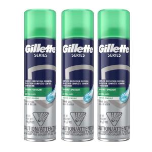 imageGillette Series 3X Sensitive Shave Gel Hydrates Protects and Soothes Sensitive Skin 7 Ounce Pack of 6Aloe Vera