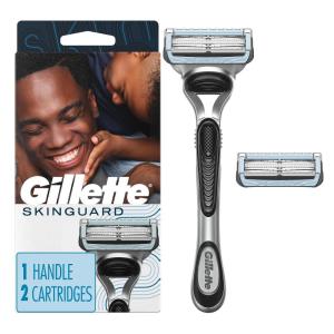 imageGillette SkinGuard Mens Razor Handle  2 Blade RefillsSkinGuard 1 Handle  2 Refills