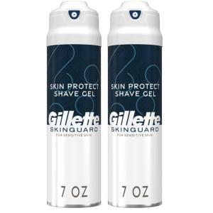 imageGillette SkinGuard Shave Gel for Men 7 oz Skin Protect Shave Gel with Shea Butter and Vitamin E7 Ounce Pack of 2