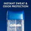 imageGillette Antiperspirant and Deodorant for Men 72hr Sweat ampamp Odor Protection Long Lasting Freshness AntiWhite Mark Technology Clear Gel Tropical Breeze Scent 38 oz Pack of 3