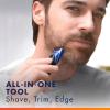 imageGillette Styler Beard Trimmer Mens Razor ampamp Edger All Purpose Styler Allinone Tool Shave Trim ampamp Edge Waterproof Fusion Razors for Men  Styler with 3 Comb Attachments