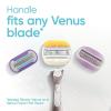 imageGillette Venus Comfortglide with Olay Coconut Womens Razor Handle  Blade Refills Silver 2 Count