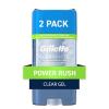 imageGillette Antiperspirant and Deodorant for Men 72hr Sweat ampamp Odor Protection Long Lasting Freshness AntiWhite Mark Technology Clear Gel Power Rush Scent 38 oz Pack of 2Power Rush