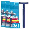 imageGillette Sensor2 Mens Disposable Razor 12 Count Pack of 3 BlueDark Blue