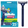 imageGillette Sensor2 Pivoting Head Mens Disposable Razors 25 Count25 Count Pack of 1