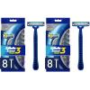 imageGillette Sensor3 Simple Mens Disposable Razors 8 Count8 Count Pack of 2