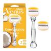 imageGillette Venus Comfortglide with Olay Coconut Womens Razor Handle  Blade Refills Silver 2 Count