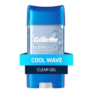 imageGillette Antiperspirant and Deodorant for Men 72hr Sweat ampamp Odor Protection Long Lasting Freshness AntiWhite Mark Technology Clear Gel Cool Wave Scent 38 ozCool Wave