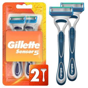 imageGillette Sensor5 Mens Disposable Razors 2 CountSensor 5