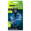 imageGillette Labs Special NFL Lions Edition Shaving Razor for Men  1 Handle 4 Razor Blade Refills ampamp Magnetic Stand Perfect for Game Day Grooming GilletteLabs with Exfoliating BarLions