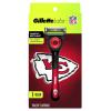 imageGillette Labs Special NFL Lions Edition Shaving Razor for Men  1 Handle 4 Razor Blade Refills ampamp Magnetic Stand Perfect for Game Day Grooming GilletteLabs with Exfoliating BarChiefs