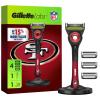 imageGillette Labs Special NFL Lions Edition Shaving Razor for Men  1 Handle 4 Razor Blade Refills ampamp Magnetic Stand Perfect for Game Day Grooming GilletteLabs with Exfoliating Bar49ers