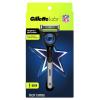 imageGillette Labs Special NFL Lions Edition Shaving Razor for Men  1 Handle 4 Razor Blade Refills ampamp Magnetic Stand Perfect for Game Day Grooming GilletteLabs with Exfoliating BarCowboys