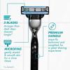 imageGillette Mach3 Razor for Men 1 Razor Handle  2 Blade RefillsSilver
