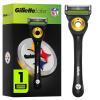 imageGillette Labs Special NFL Lions Edition Shaving Razor for Men  1 Handle 4 Razor Blade Refills ampamp Magnetic Stand Perfect for Game Day Grooming GilletteLabs with Exfoliating BarSteelers