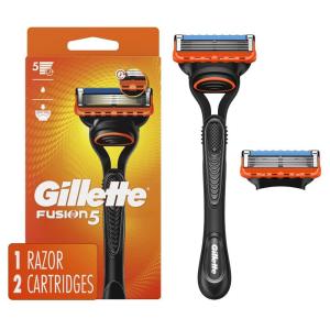 imageGillette Fusion5 Razor for Men Handle  2 Razor Blade RefillsH2