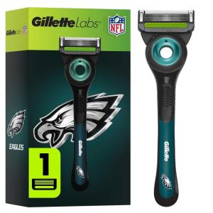 imageGillette Labs Special NFL Lions Edition Shaving Razor for Men  1 Handle 4 Razor Blade Refills ampamp Magnetic Stand Perfect for Game Day Grooming GilletteLabs with Exfoliating BarEagles