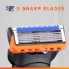 imageGillette Fusion5 Power Razor Refills for Men 10 Razor Cartridges Larger Lubrication Strip Precision Trimmer 5Blade Razor Blades for Close Shave