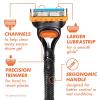 imageGillette Fusion5 Razor for Men 1 Gillette Razor Handle 5 Razor Blade Refills with Lubrastrip for a Close Shave