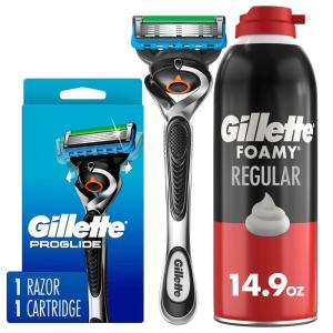 imageGillette ProGlide Razor for Men Handle  1 Blade Refill  Gillette Foamy Classic Shave Foam for Men Protection Against Shaving Irritation Quick and Smooth Shave shaving cream 149 Oz