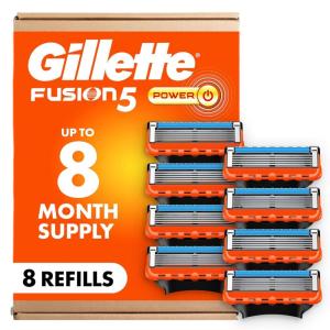 imageGillette Fusion5 Power 5Blade Razor Refills for Men with Precision Trimmer 6 Count8 Count Pack of 1