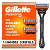 image:imageGillette Fusion5 Mens 5Blade Razor 1 Razor Handle 3 Blade Refills
