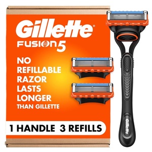 image:imageGillette Fusion5 Mens 5Blade Razor 1 Razor Handle 3 Blade Refills